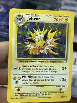 Jolteon 14/110 Legendary Collection 2002 Holo Rare WOTC Pokemon Card TCG - Image 5