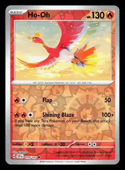 Ho-Oh 019/191 Surging Sparks NM Reverse Holo Pokemon Card TCG - Image 1