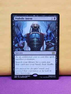 1x Diabolic Intent, LP (see photos), Brothers' War (BRO), Magic Gathering, MtG - Image 1