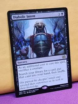 1x Diabolic Intent, LP (see photos), Brothers' War (BRO), Magic Gathering, MtG - Image 3