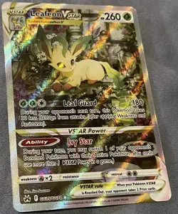 Leafeon VSTAR GG35/GG70 Ultra Rare Holo Card Crown Zenith: Galarian Gallery - Image 1