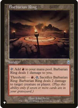 1 x Barbarian Ring - The List - Odyssey - LP - Magic The Gathering - MTG - Image 1