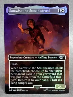 Magic MTG Samwise the Stouthearted Foil Borderless UC Tales of Middle-earth NM/M - Image 1
