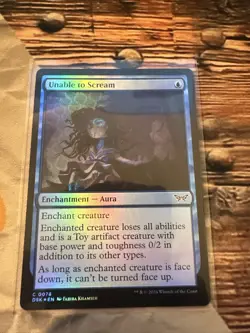 MTG Unable to Scream Duskmourn: House of Horror Foil #0078 - Image 1