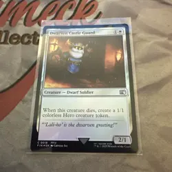 MTG Dwarven Castle Guard Final Fantasy Foil #0018 - Image 1
