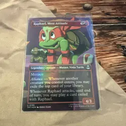 MTG Raphael, Most Attitude (Borderless) Teenage Mutant Ninja Turtles Foil #0199 - Image 1
