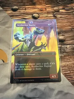 Scytheclaw Raptor (Borderless) The Lost Caverns of Ixalan Foil - Image 1