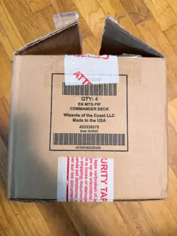 MTG Fallout Commander Decks Case Set of 4 Precon Magic The Gathering - Image 1