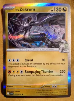 Pokemon Cards: Zekrom 155/217 Rare Holofoil | ME: Ascended Heroes - Pokemon TCG - Image 1