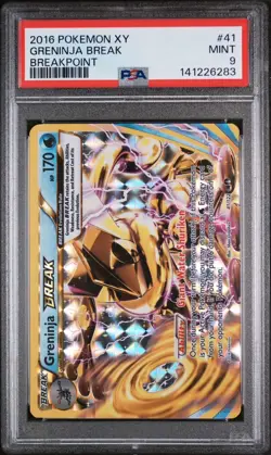 2016 POKEMON XY BREAKPOINT #41 GRENINJA BREAK PSA 9 - Image 1