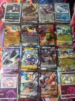 Pokemon 16 Card Lot nm V Max Mega Amazing Ex HOLO Rare Hits Only C71 - Image 1