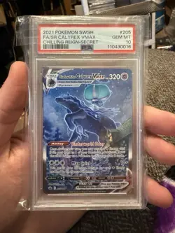 PSA 10 Shadow Rider Calyrex Vmax 205/198 Pokemon Chilling Reign Alt Art - Image 1