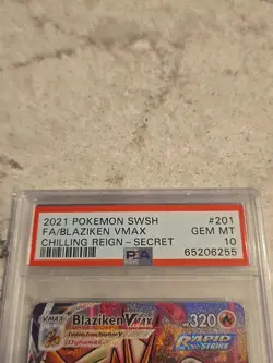 Pokemon 2021 Blaziken VMAX 201/198 Alt Art Chilling Reign GEM MINT PSA 10 - Image 2
