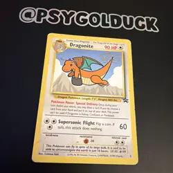 Pokemon Dragonite Black Star Promo No.5 Vintage LP WOTC A10 - Image 2