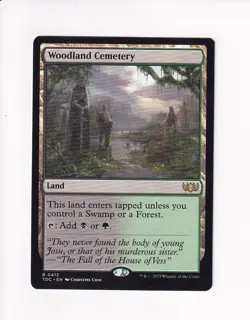MAGIC THE GATHERING MTG COMMANDER: TARKIR: DRAGONSTORM WOODLAND CEMETERY (#1) - Image 1
