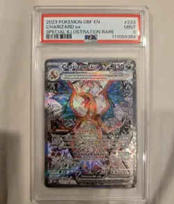 Pokemon 2023 Charizard ex 223/197 Alt Art SIR Obsidian Flames PSA 9 - Image 1