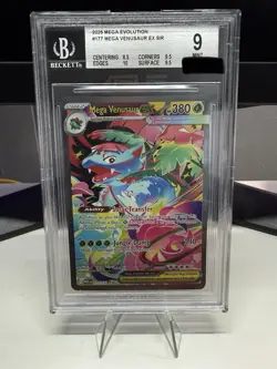 2025 Pokemon Mega Evolution Mega Venusaur ex SIR 177/132 BGS MINT 9 - Image 1