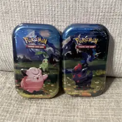 Pokemon TCG Mini Tin Clefairy & Chikorita Lot of 2 Sealed Ascended Hero’s - Image 1