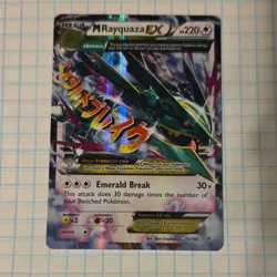 Pokemon M Rayquaza EX Full Art Ultra Rare Holo Roaring Skies 76/108 Mega - Image 1