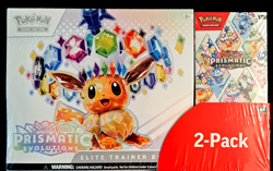 Pokemon: Prismatic Evolutions Costco 2-Pack (ETB + Booster) Scarlet and Violet - Image 1