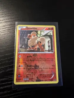 Pokemon Growlithe Next Destinies 10/99 Reverse Holo Common Basic 80 HP - Image 1