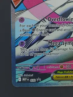 Mega Gardevoir ex 032 Black Star Promo Pokemon TCG Mega Attack Rare Near Mint - Image 4