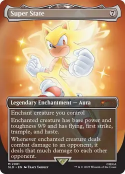 1x - Super State - borderless #2081 - Sonic Secret Lair- NM MTG - Image 1