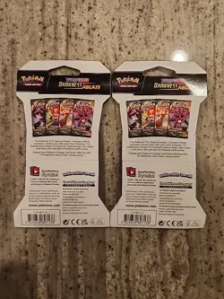 Lot Of 2 Pokemon TCG Sword & Shield Darkness Ablaze Booster Pack 820650807138 - Image 2