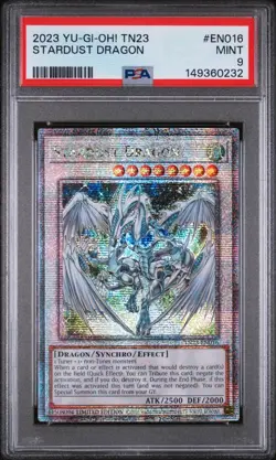 2023 YU-GI-OH! TN23-25TH ANV TIN: DUELING HEROES #EN016 STARDUST DRAGON PSA 9 - Image 1