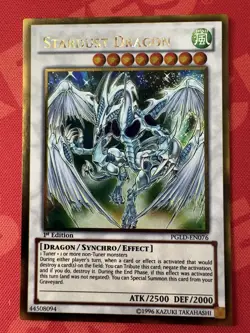 GOLD RARE Stardust Dragon 1st Edition Yugioh PGLD-EN076 Premium Gold Series - NM - Image 1