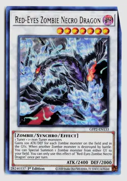 Red-Eyes Zombie Necro Dragon GFP2-EN133 1st Edition Ultra Rare LP - Image 1