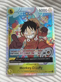 One Piece Monkey D Luffy OP07-109 500 Years In The Future English ERROR MISPRINT - Image 1