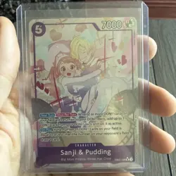 One Piece Sanji & Pudding SR EB02-035 Alt Art Anime 25th Collection - Near Mint - Image 1