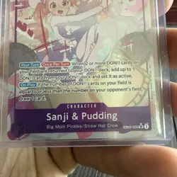 One Piece Sanji & Pudding SR EB02-035 Alt Art Anime 25th Collection - Near Mint - Image 3