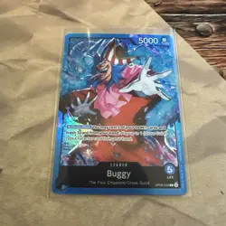 Buggy • OP09-042 SR SD25 BLUE Buggy Leader Holo Foil One Piece TCG NM - Image 1