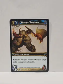 World Of Warcraft TCG Through The Dark Portal "Chipper" Ironbane Regular Common - Image 1