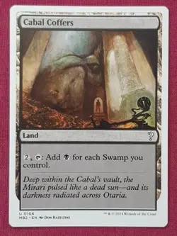 Magic The Gathering MYSTERY BOOSTER 2 MB2 CABAL COFFERS land card MTG - Image 1