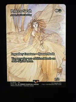 Princess Sarah (Azusa, Lost but Seeking) Borderless Final Fantasy MTG 0015 - Image 1