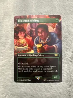 Delighted Halfling (Borderless) Universes Beyond: the Lord of the Rings:... - Image 1