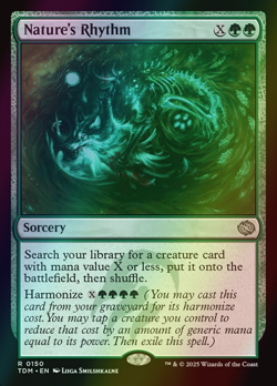 MTG Nature's Rhythm Foil ** Tarkir: Dragonstorm ** English - Image 1