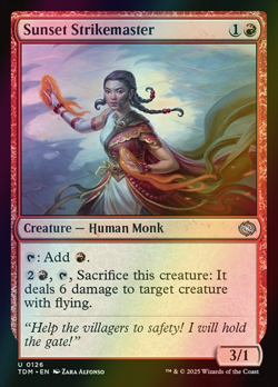 MTG Sunset Strikemaster Foil ** Tarkir: Dragonstorm ** English - Image 1
