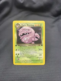 Pokemon TCG Dark Weezing Rocket 31/82 1st Edition Non-Holo Rare NM - Image 1