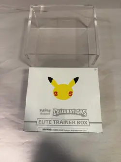 Pokemon TCG 25th Anniversary Celebrations ETB New Sealed WITH Acrylic Case - Image 4
