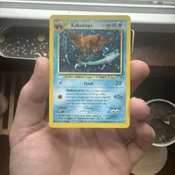 Pokemon TCG Kabutops Neo Discovery Holo Card 6/75 Unlimited Rare LP - Image 1