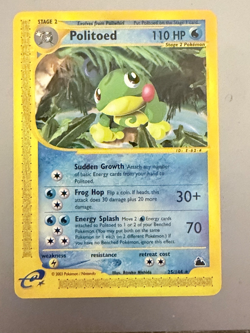 Pokemon Card Politoed 25/144 Skyridge Regular Rare Vintage TCG NON HOLO - Image 1