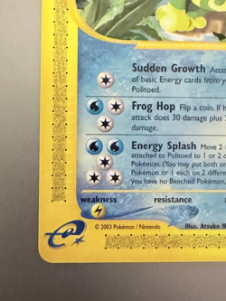 Pokemon Card Politoed 25/144 Skyridge Regular Rare Vintage TCG NON HOLO - Image 4