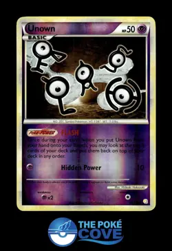 Unown 55/123 | HeartGold & SoulSilver Reverse Holo | Pokemon Uncommon | NM-VLP - Image 1