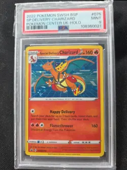 Sp.Delivery Charizard Pokemon Center Holo Pokemon Swsh Black Star Promo 075 P - Image 1