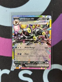 Pokemon TCG Umbreon ex Prismatic Evolutions Rare Holo #060/131 NM - Image 1