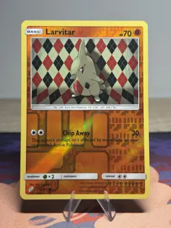 Larvitar 79/181 Common Sun Moon Team Up Pokemon Reverse Holo NM/M - Image 1